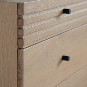 Claypath 3 Over 3 Chest of Drawers | Oak Finish
