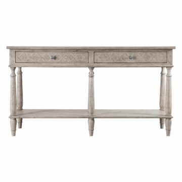 Gaulle Ash 2 Drawer Console Table
