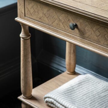Gaulle Ash 2 Drawer Console Table
