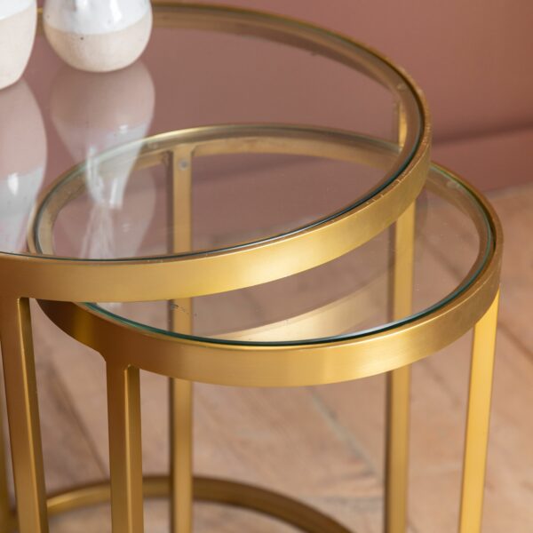 Rowe Nest of Tables | Gold