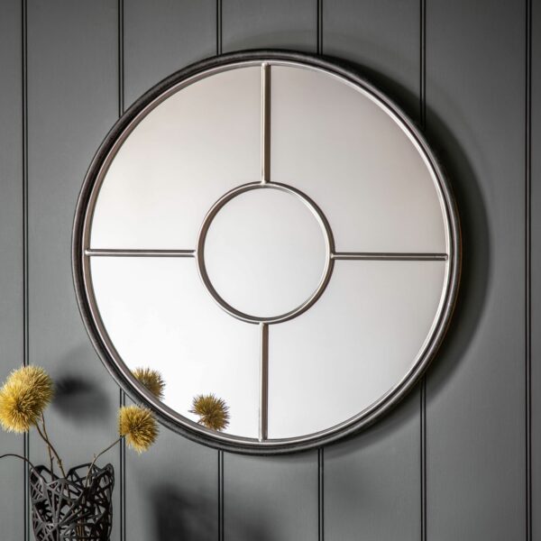 Rocca Mirror | Black and Silver