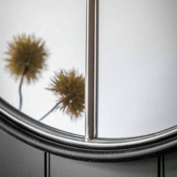 Rocca Black Mirror | Silver | Assembled