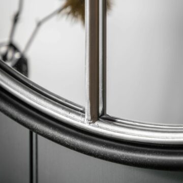 Rocca Black Mirror | Small | Silver | Assembled