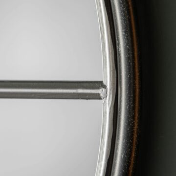 Rocca Black Mirror | Small | Silver | Assembled