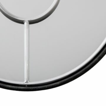 Rocca Black Mirror | Small | Silver | Assembled