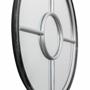 Rocca Black Mirror | Small | Silver | Assembled