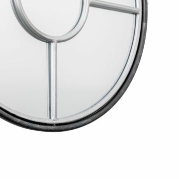 Rocca Black Mirror | Small | Silver | Assembled