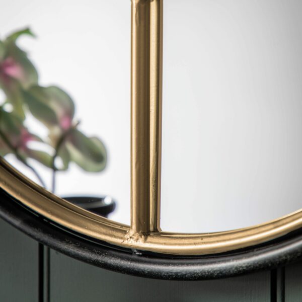 Rocca Mirror | Small | Black | Gold