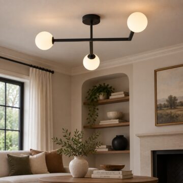 Bodiam Bathroom Light | Black