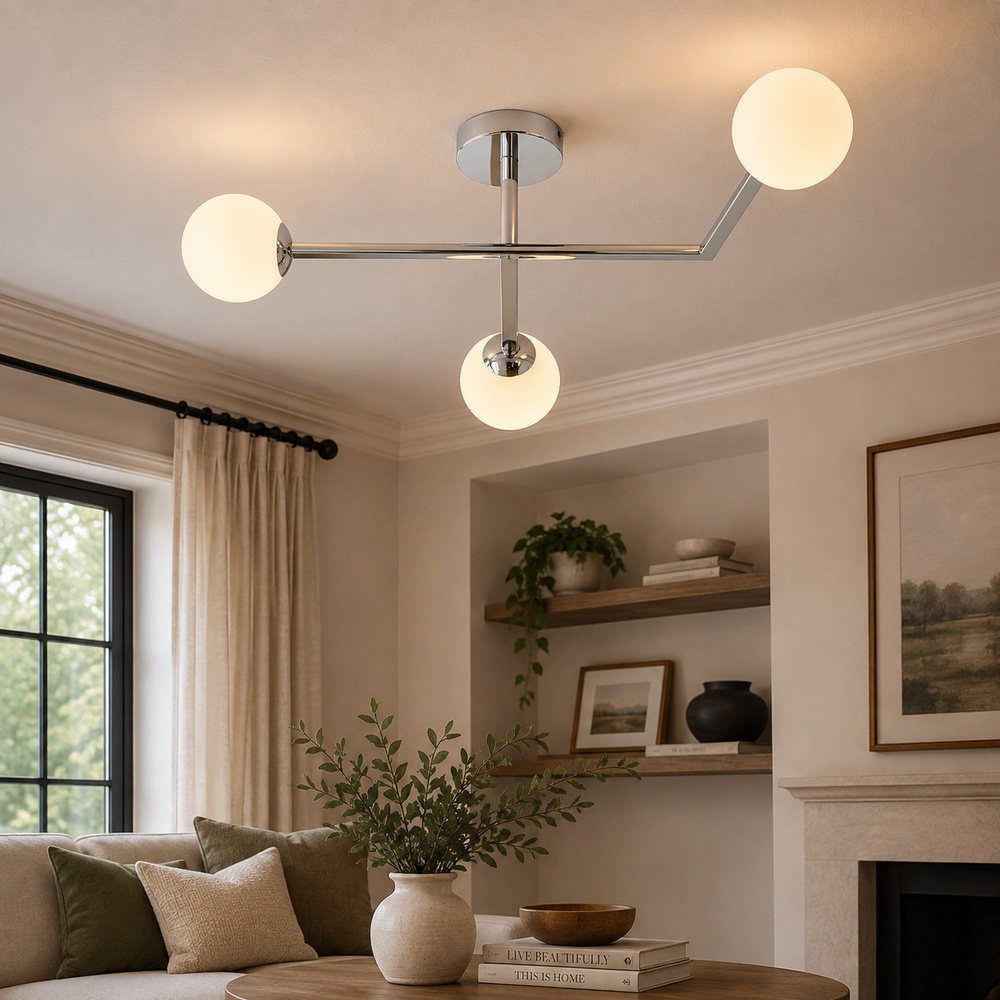 Bodiam Bathroom Light | Chrome