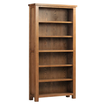 Wynyard Rustic 6′ Oak Bookcase