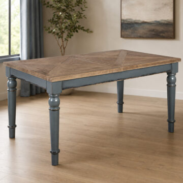 Aberdeen Blue Dining Table With Extension