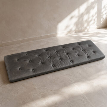 Aberdeen Blue Large Bench Cushion Grey