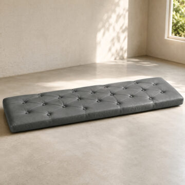 Aberdeen Blue Small Bench Cushion Grey