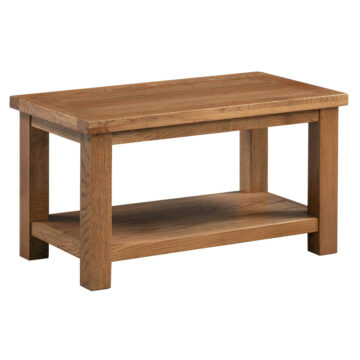 Wynyard Rustic Small Coffee Table With Shelf