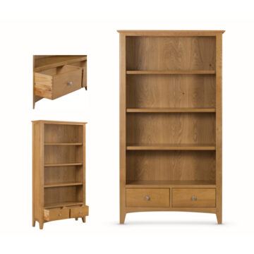 Tiree Oak Large Bookcase