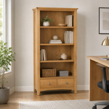 Tiree Oak Large Bookcase