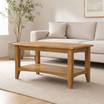 Tiree Oak Small Coffee Table with Shelf