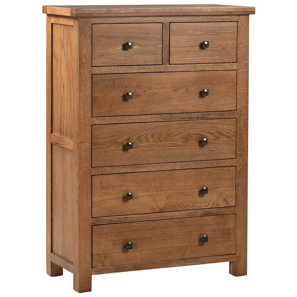 Rustic oak deals chest