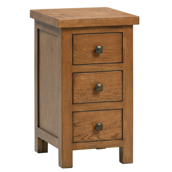 Wynyard Rustic Compact 3 Drawer Bedside
