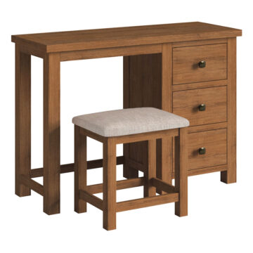 Wynyard Rustic Dressing Table + Stool