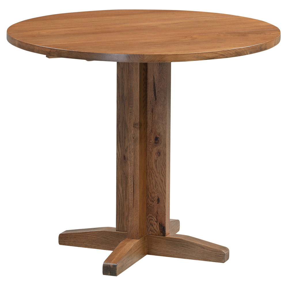 42 round dining sales table with leaf