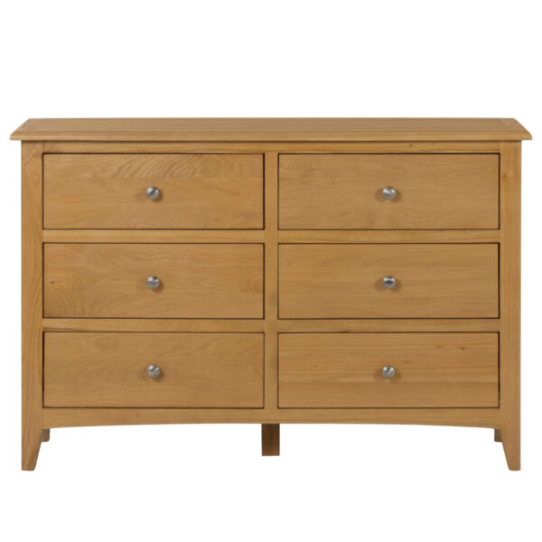 Tiree Oak 6 Drawer Chest