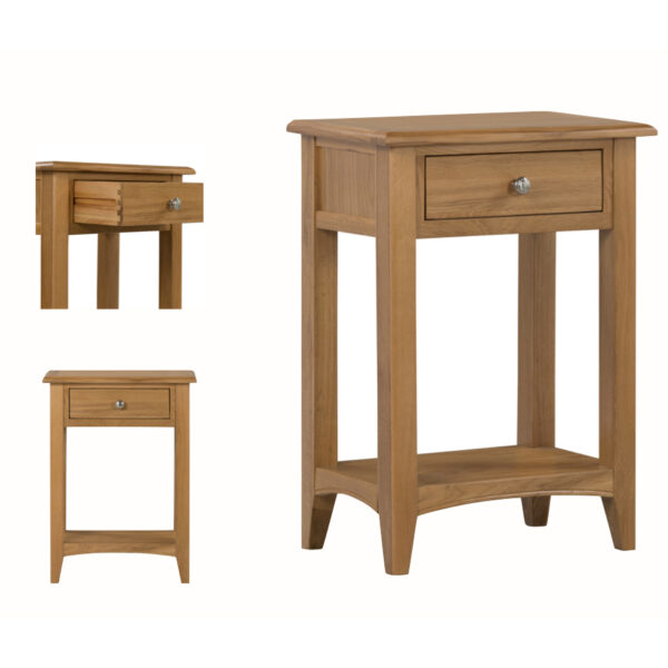 Tiree Oak Telephone Table