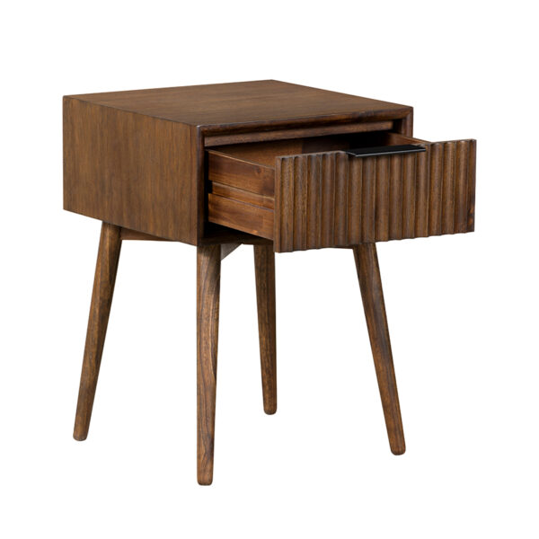 Burlington Walnut Side Table | Bedside Table