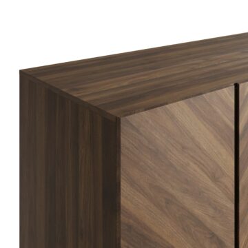 Phoenix 3 Door Wardrobe with Drawers | Royal Walnut Finish