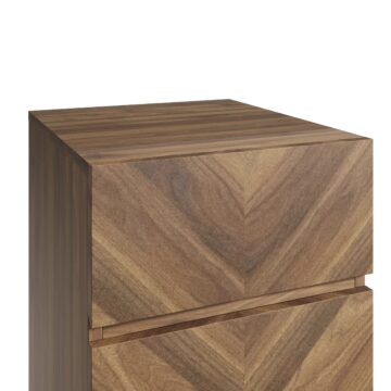 Phoenix Royal 3 Drawer Bedside Table | Walnut Finish