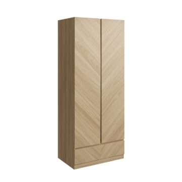Phoenix 2 Door Wardrobe with Drawer | Euro Oak Finish