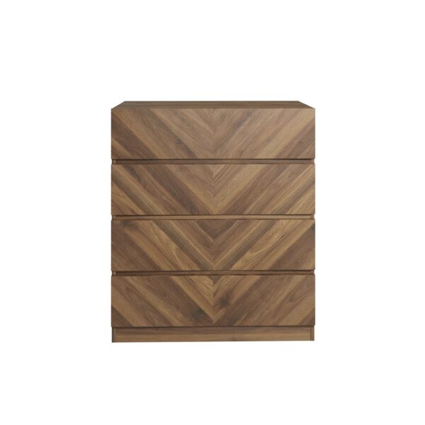 Phoenix 4 Drawer Chest | Royal Walnut | Self Assembly