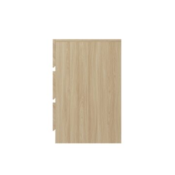 Phoenix 3 Drawer Bedside Table | Oak Finish