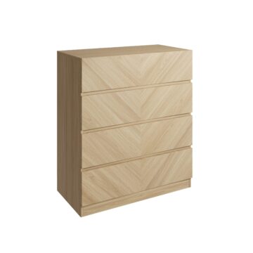 Phoenix 4 Drawer Chest | Euro Oak Finish | Clearance