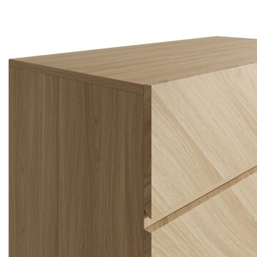 Phoenix 4 Drawer Chest | Euro Oak Finish | Clearance