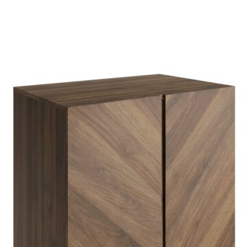 Phoenix 2 Door Wardrobe with Drawer | Royal Walnut Finish