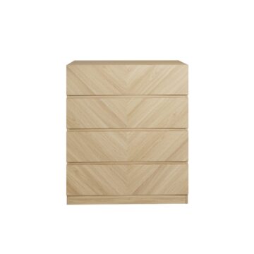 Phoenix 4 Drawer Chest | Euro Oak Finish | Clearance
