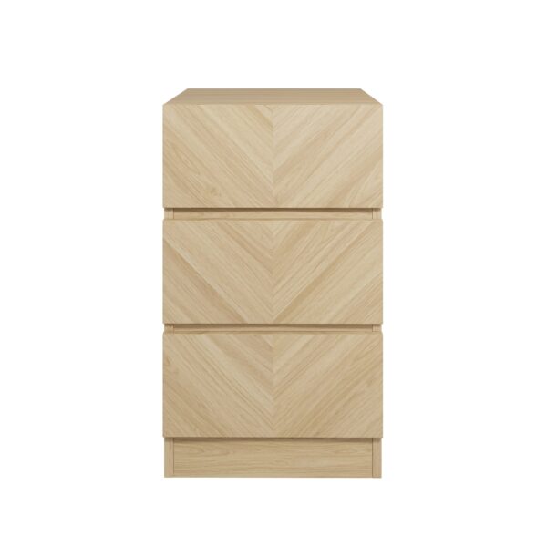 Phoenix 3 Drawer Bedside Table | Euro Oak | Self Assembly