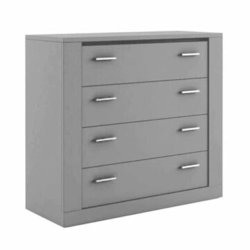 Rotterdam Matt Grey 4 Drawer Chest