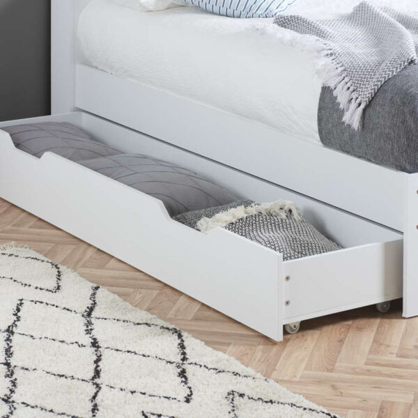 Alfie Double Storage Bed | White