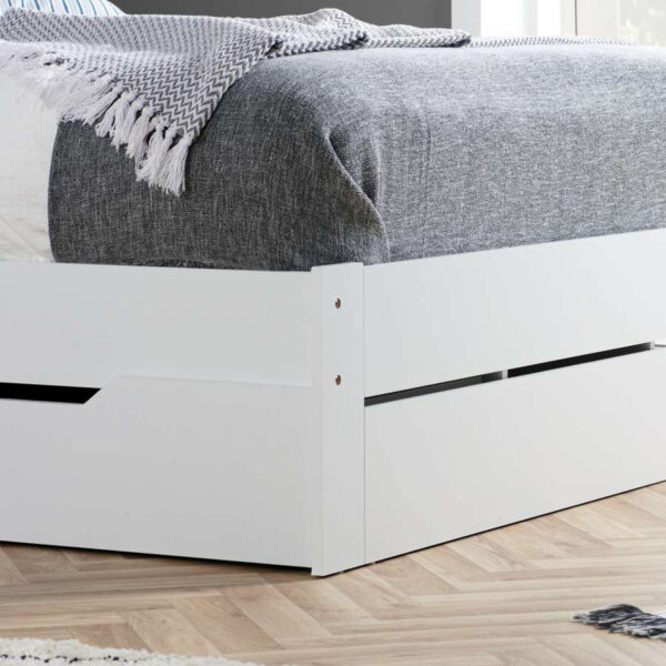 Alfie Double Storage Bed | White