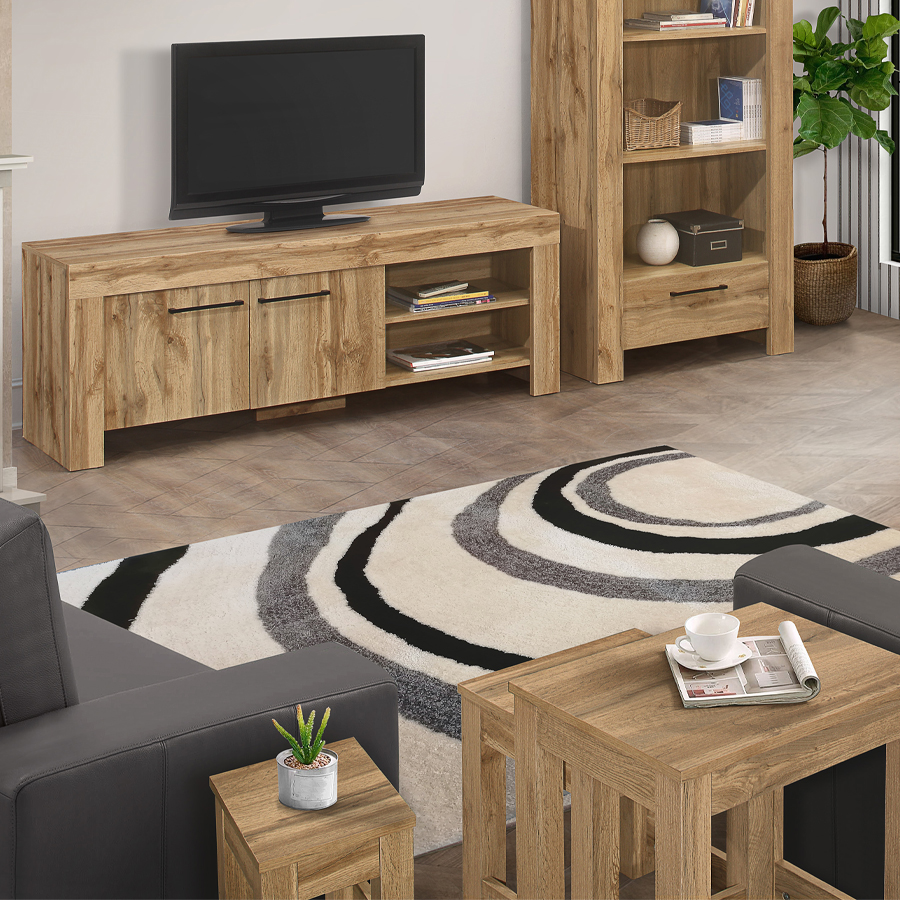 Bronx Bookcase Oak Oak World