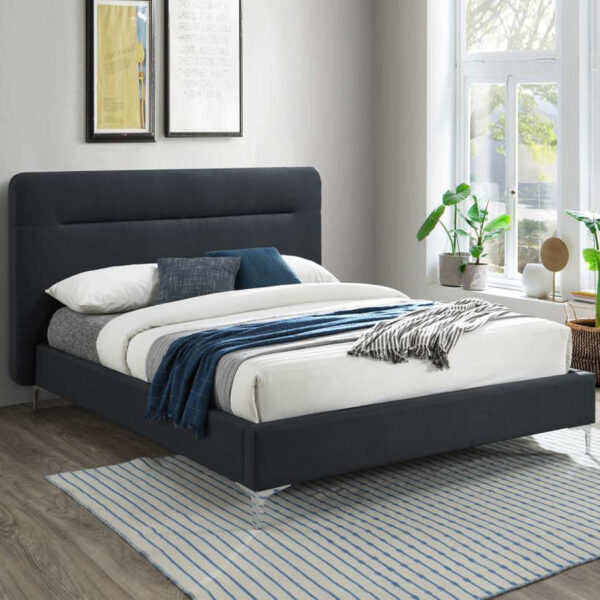 Finn Double Bed | Charcoal Grey