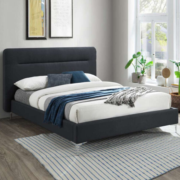 Finn King Bed | Charcoal Grey