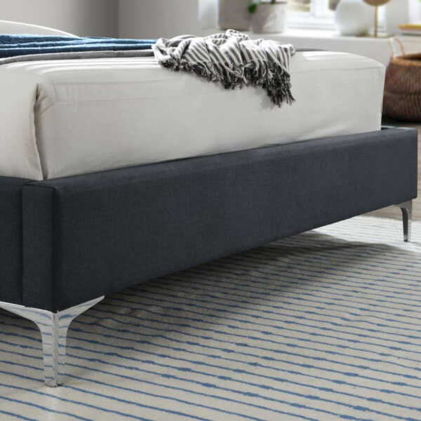 Finn King Bed | Charcoal Grey