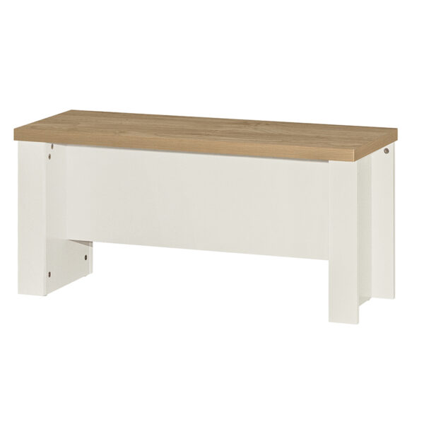 Cullercoats Cream Dining Table & Bench Set | Cream & Oak