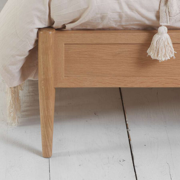 Leonie Super King Rattan Bed | Oak