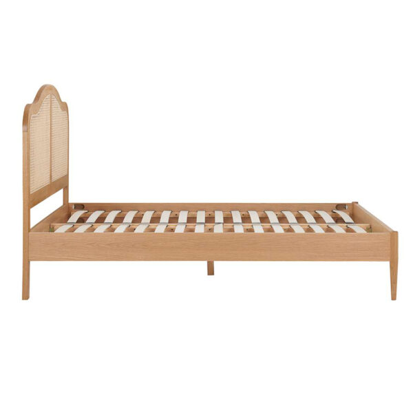 Leonie Super King Rattan Bed | Oak