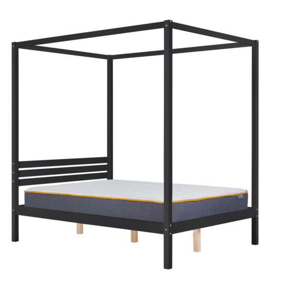 Mercia Four Poster Double Bed | Black